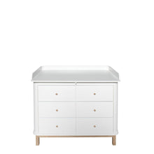 Afbeelding in Gallery-weergave laden, Oliver Furniture - commode met 6 lades Wood oak + large changing unit