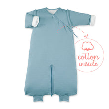 Afbeelding in Gallery-weergave laden, Bemini, trappelzak pady tetra jersey - mineral blue 3/9 m