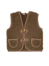 Afbeelding in Gallery-weergave laden, Alwero, wollen bodywarmer - bark