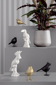 PT,  the black bird statue - small
