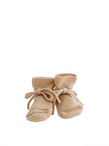 Hvid, booties - oat