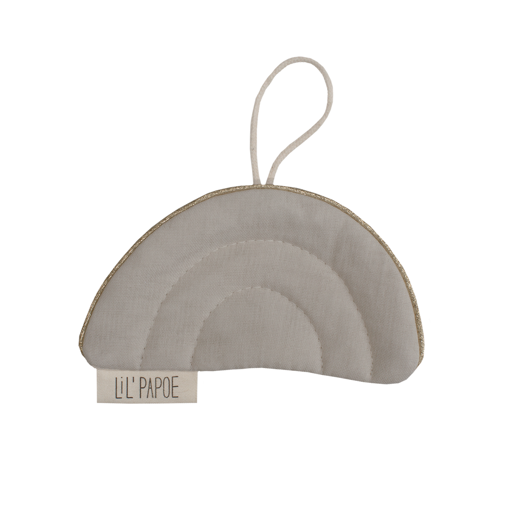 Lil' Papoe, tutdoekje regenboog - beige