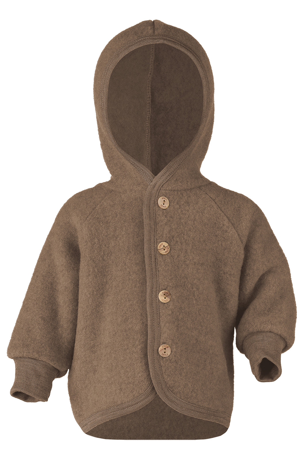 Engel Natur, wol-fleece jasje - walnut mélange