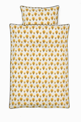 Ferm Living, donsovertrek ledikant - dotty yellow