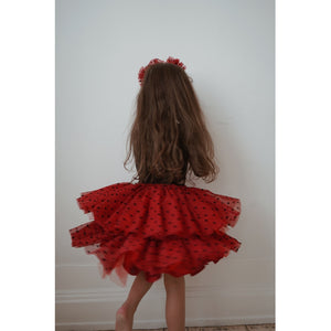 Konges Sløjd, jurk - flamenco kostuum + diadeem