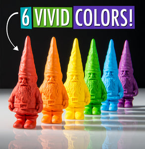 Gnome Crayon, set van 6 kabouter waskrijtjes