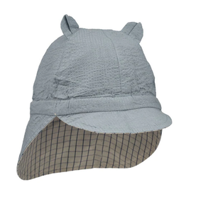 Liewood, Gorm zonnehoedje - navy/sandy check / SWIM AWAY