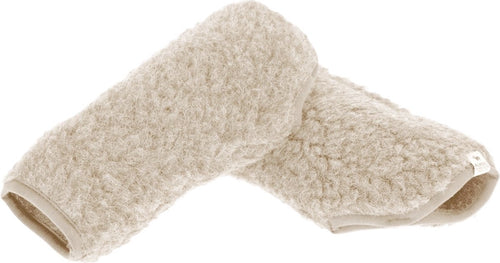 Alwero, wollen handwarmers - thumby natural