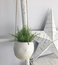 Afbeelding in Gallery-weergave laden, Planters, hang bloempotje - white dip glaze