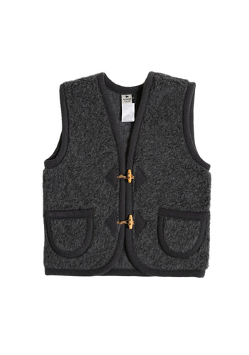 Alwero, wollen bodywarmer - antraciet