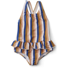 Afbeelding in Gallery-weergave laden, Liewood, badpak Amara - lavender multi stripe / SWIM AWAY
