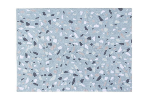 Lorena Canals, wasbaar tapijt - terrazzo aquamarine