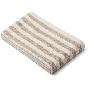 Liewood, beach towel Macy - tuscany cream stripe / SWIM AWAY