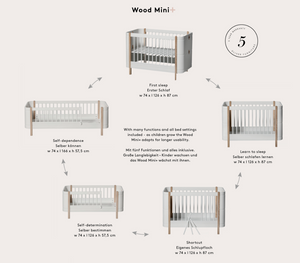 Oliver Furniture - meegroeibed Wood mini+ white