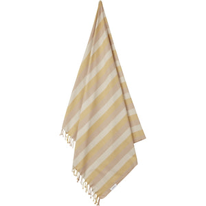 Liewood, beach towel Mona - peach sandy mellow yellow stripe / SWIM AWAY