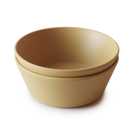 Mushie, kommetjes - round mustard