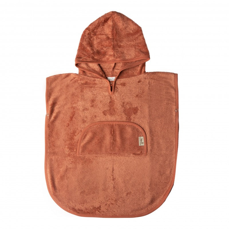 Timboo, V-hals poncho apricot blush