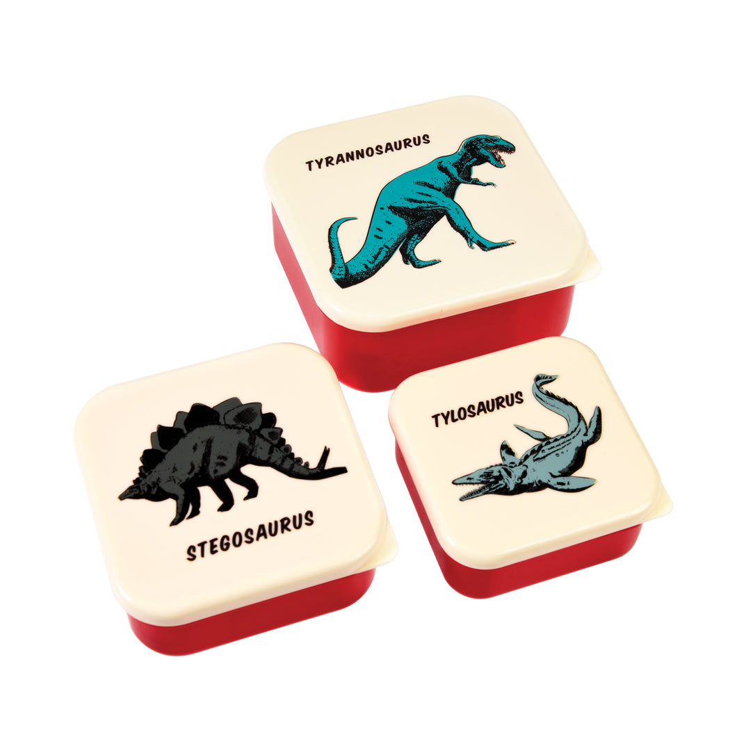 Rex, set van 3 snackdoosjes - prehistoric land