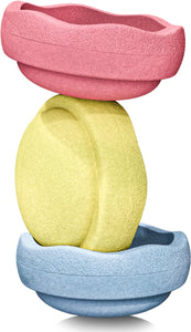 Stapelstein, set van 3 - pastel primary