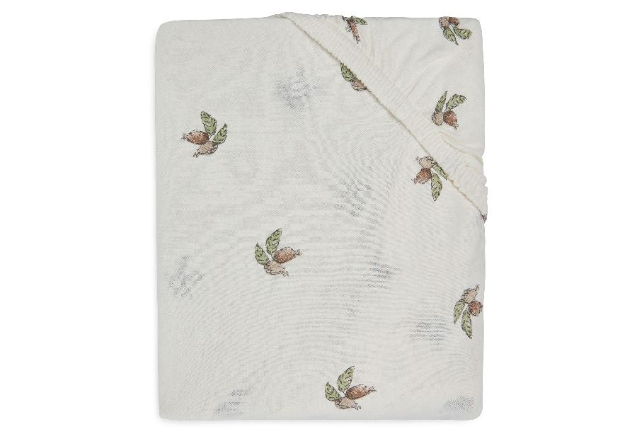 Jollein, hoeslaken jersey 40x80/90  - rosehip