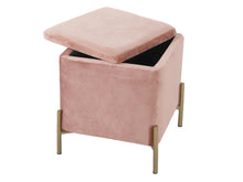 Afbeelding in Gallery-weergave laden, LM, velvet storage poof - faded pink