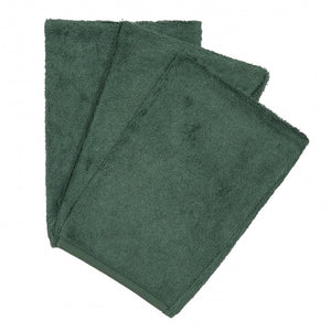 Timboo, set van 3 washandjes - aspen green