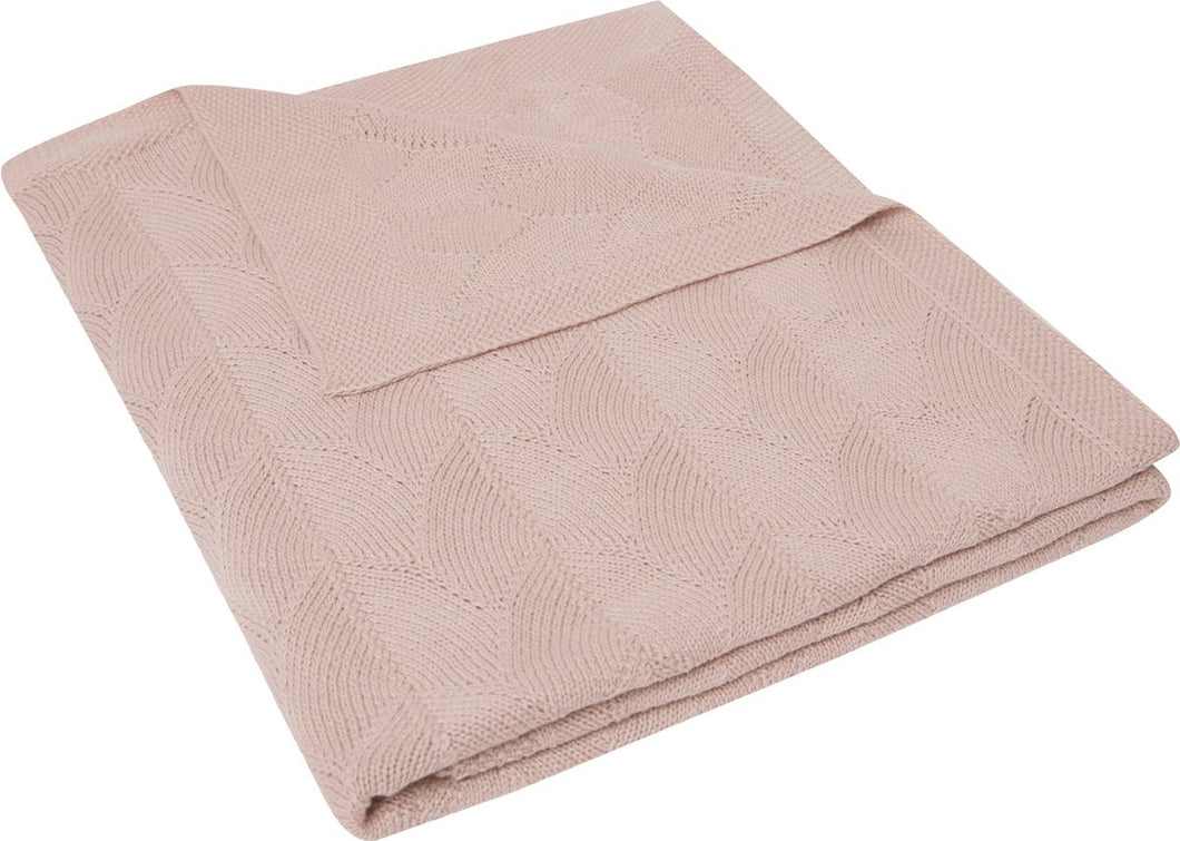 Jollein, dekentje - shell knit wild roses