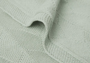 Jollein, dekentje - shell knit sea foam