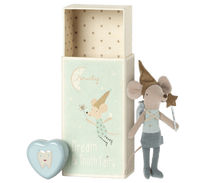 Afbeelding in Gallery-weergave laden, Maileg, tooth fairy mouse in box - blue