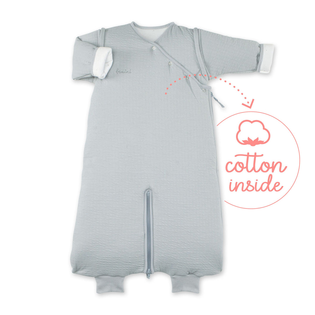 Bemini, trappelzak pady tetra jersey - grey 3/9 m