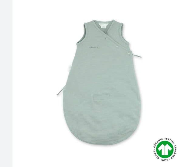 Bemini, zomer trappelzak waffle jersey - natural lunar 0/3m