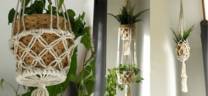 Pura Bali, macramé plantenhanger - double